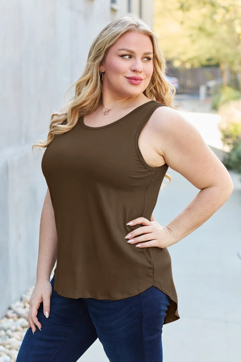 Basic Sleeveless Tank Top for Women – Soft Stretch Comfort