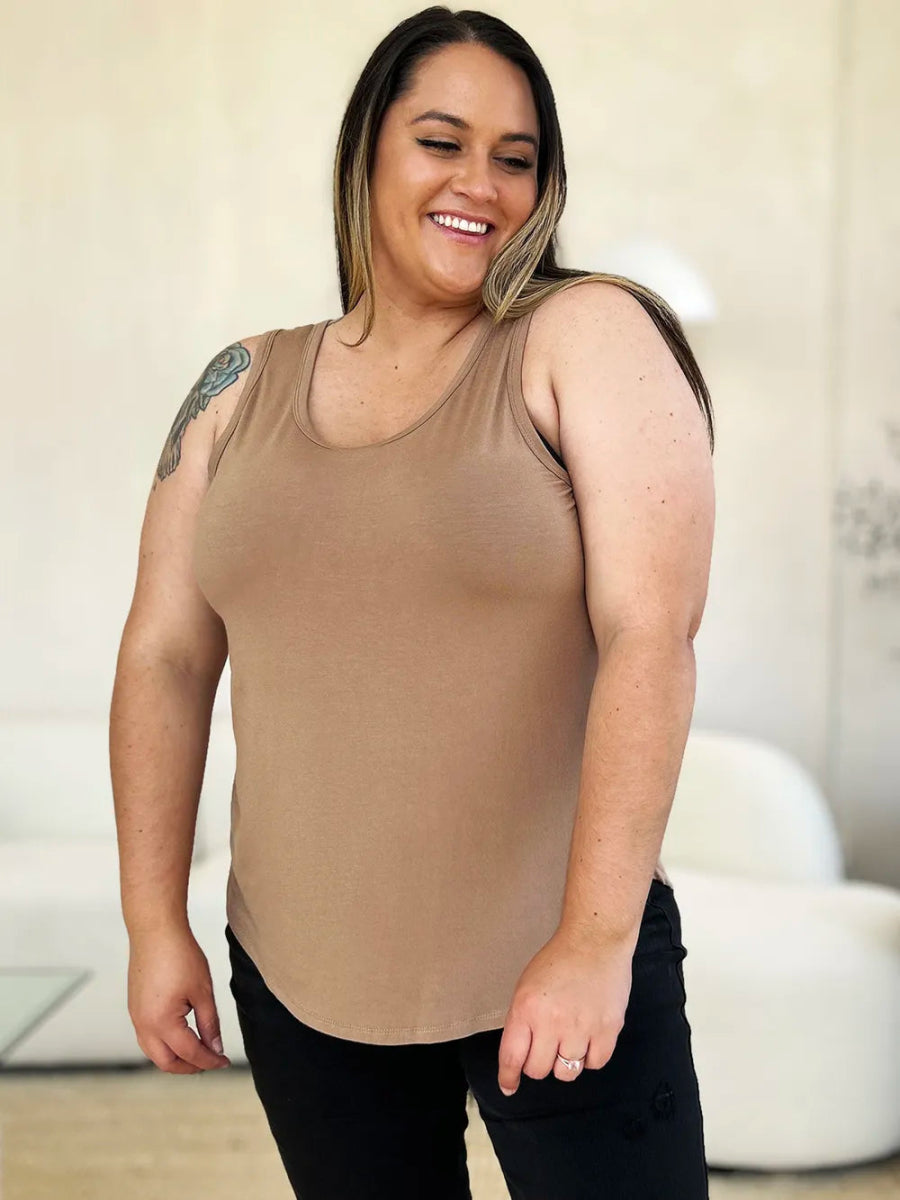 Basic Sleeveless Tank Top for Women – Soft Stretch Comfort