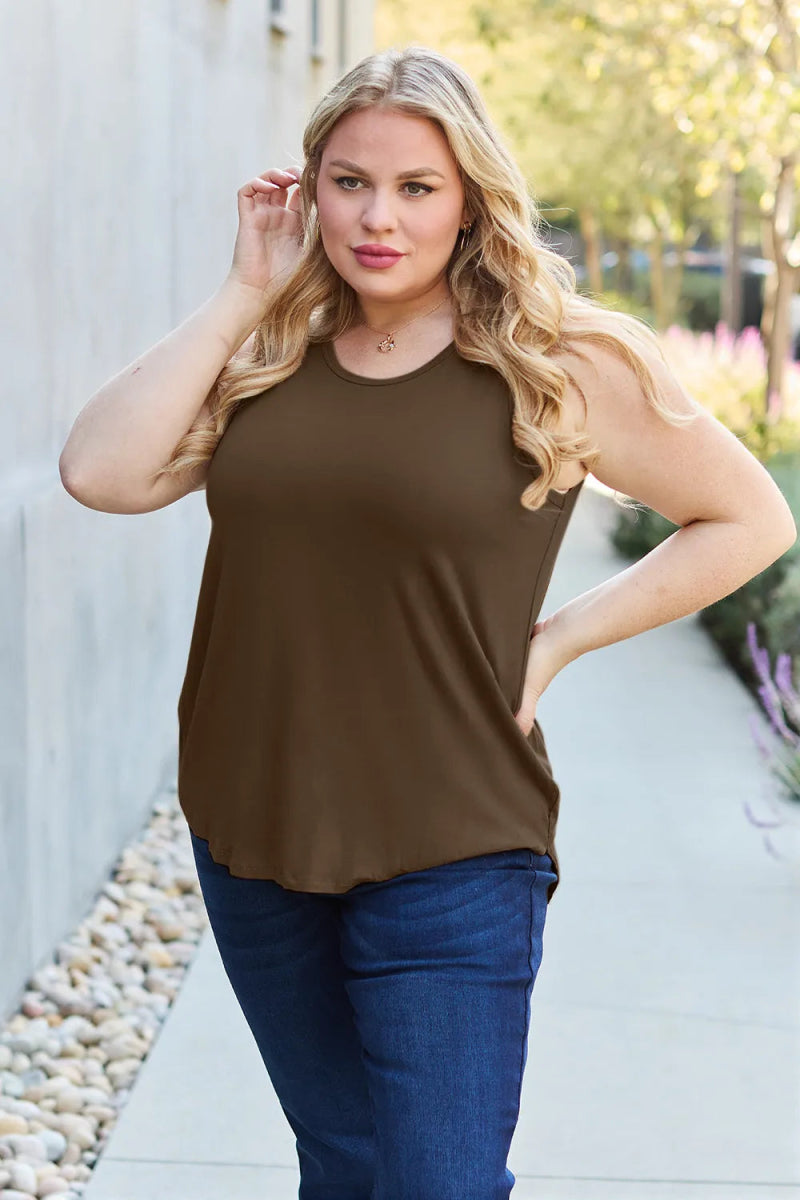 Basic Sleeveless Tank Top for Women – Soft Stretch Comfort