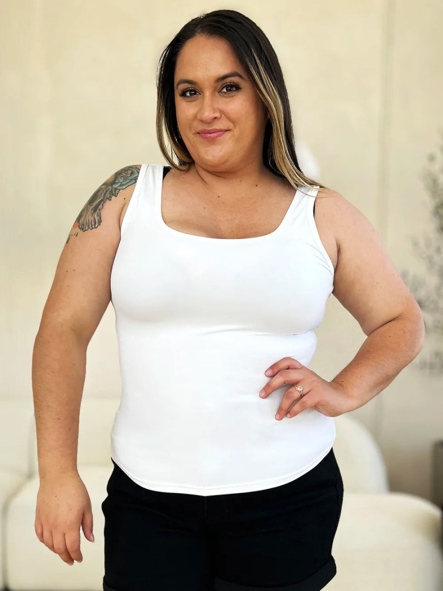 Sleeveless Fitted Work Top for Women – Layering Camisole Tank