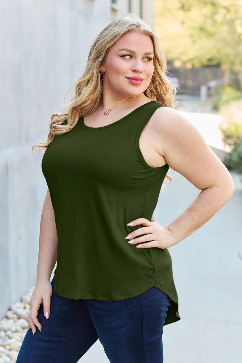 Basic Sleeveless Tank Top for Women – Soft Stretch Comfort