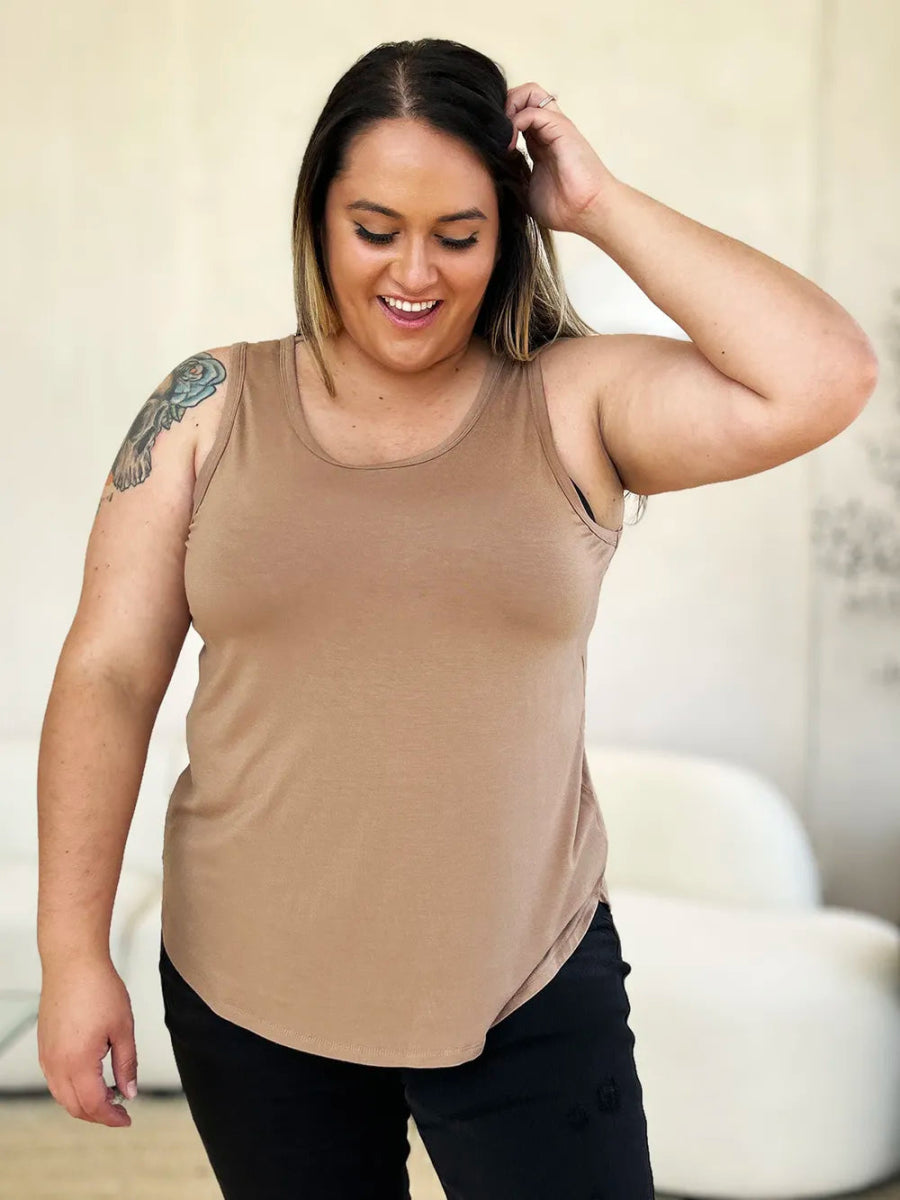 Basic Sleeveless Tank Top for Women – Soft Stretch Comfort