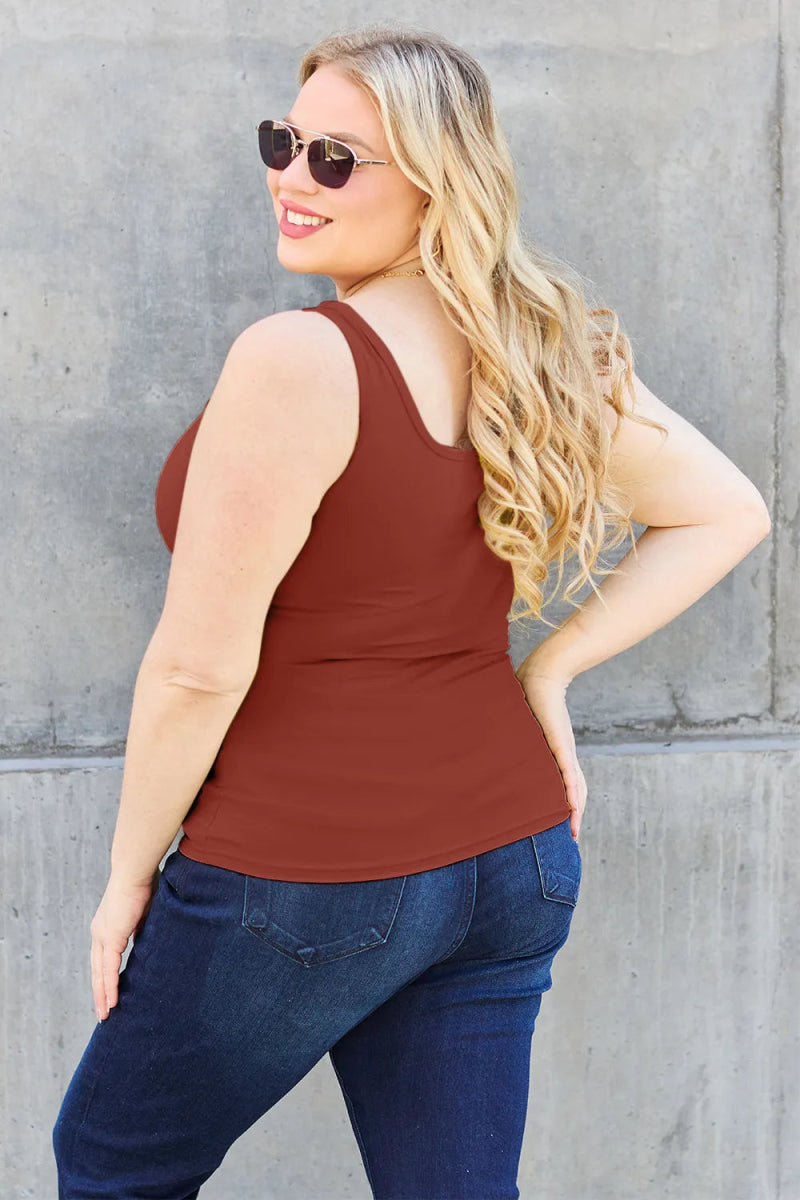 Sleeveless Fitted Work Top for Women – Layering Camisole Tank