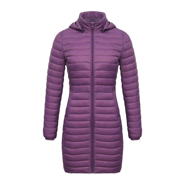 Jaqueta Feminina Puffer Snow Hooded Violeta