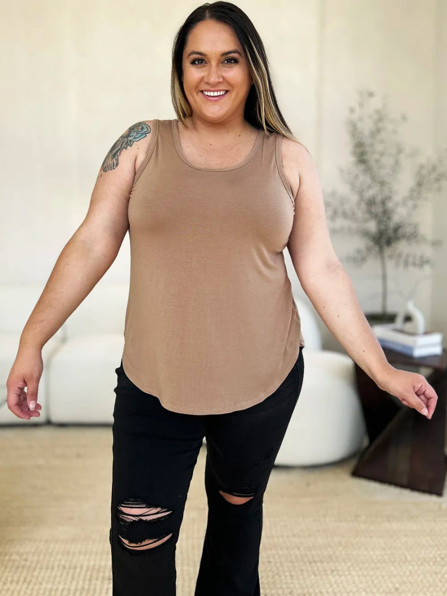 Basic Sleeveless Tank Top for Women – Soft Stretch Comfort