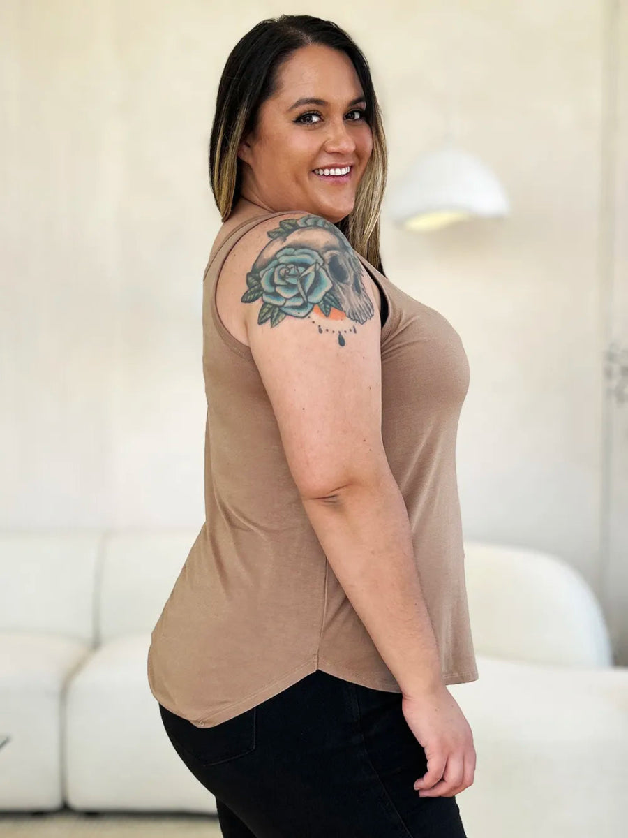 Basic Sleeveless Tank Top for Women – Soft Stretch Comfort