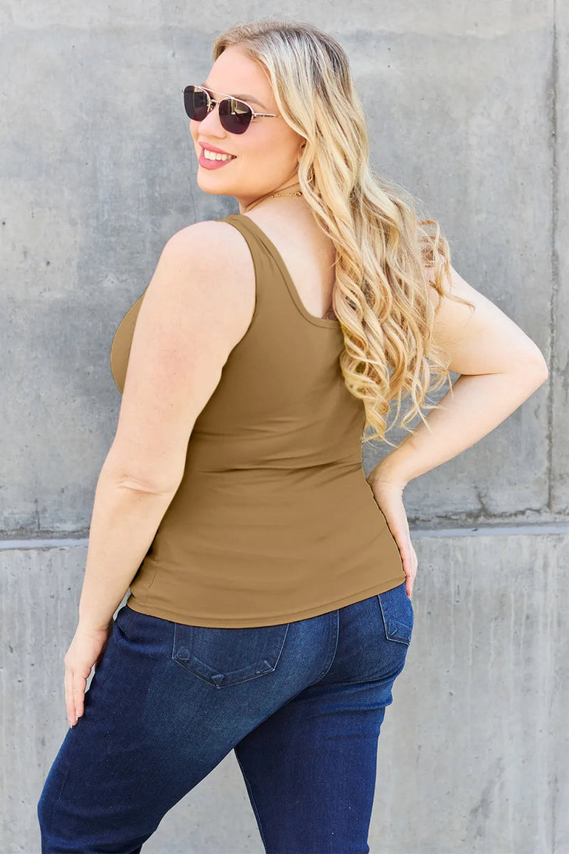 Sleeveless Fitted Work Top for Women – Layering Camisole Tank