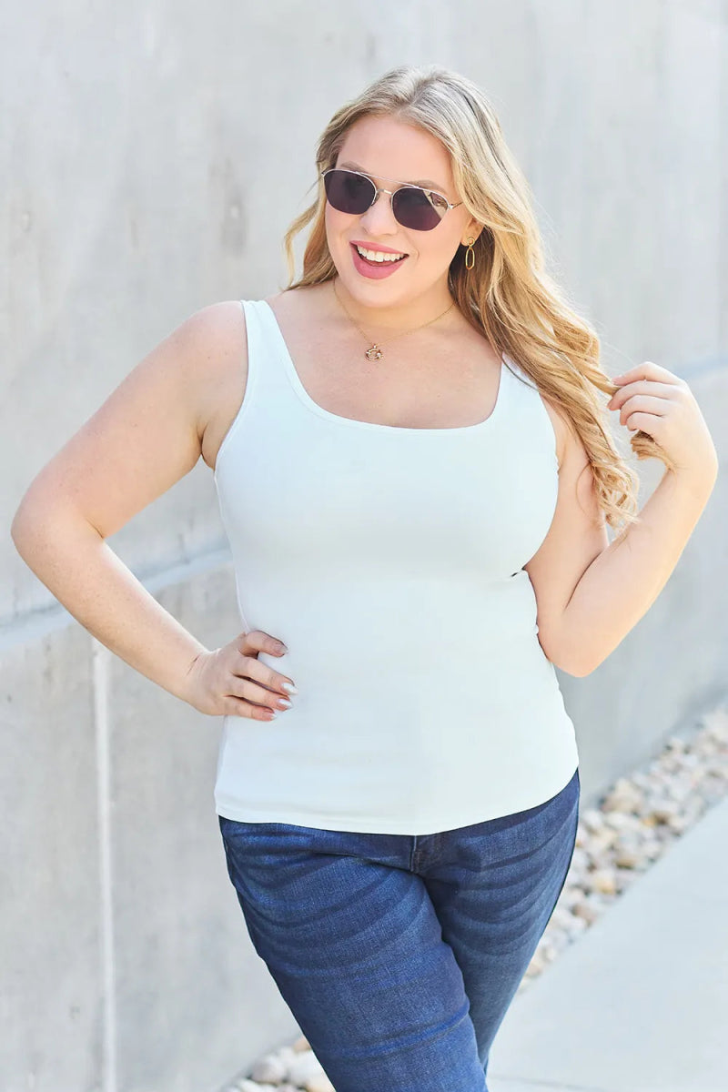 Sleeveless Fitted Work Top for Women – Layering Camisole Tank