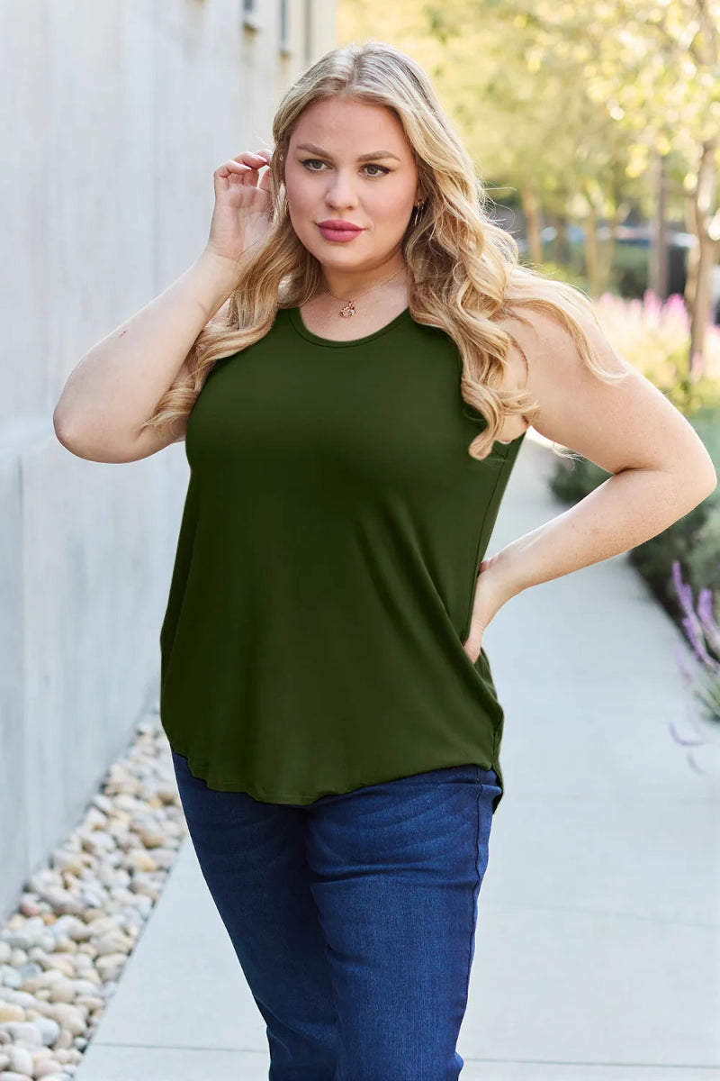 Basic Sleeveless Tank Top for Women – Soft Stretch Comfort