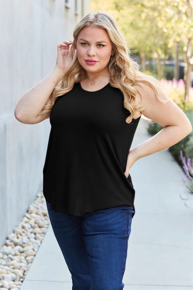 Basic Sleeveless Tank Top for Women – Soft Stretch Comfort
