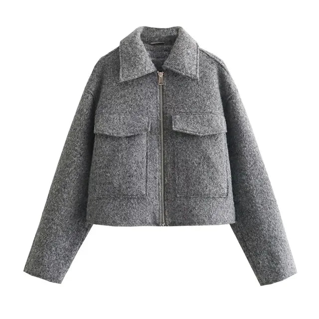 Women's Wool Tweed Coat