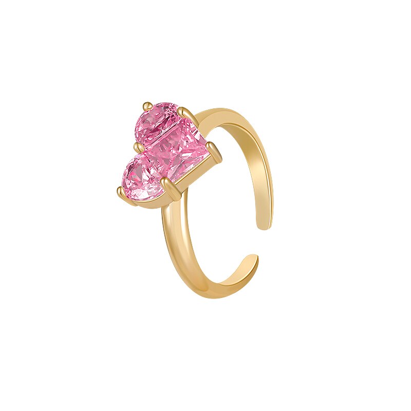 Women's Luminous Crystal Heart Ring