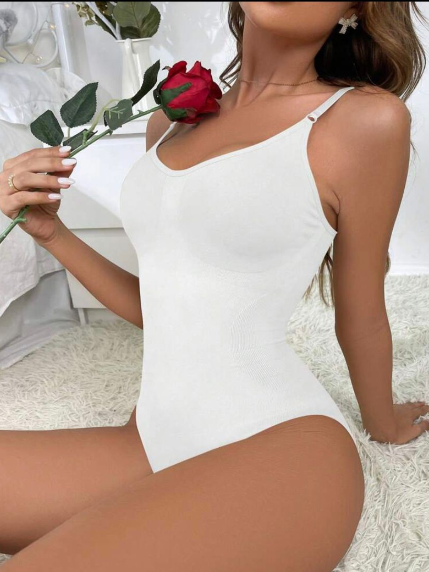 White Suit Shapewear Bodysuit - Limited Edition