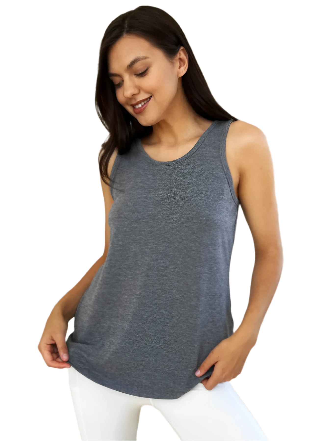 Basic Sleeveless Tank Top for Women – Soft Stretch Comfort