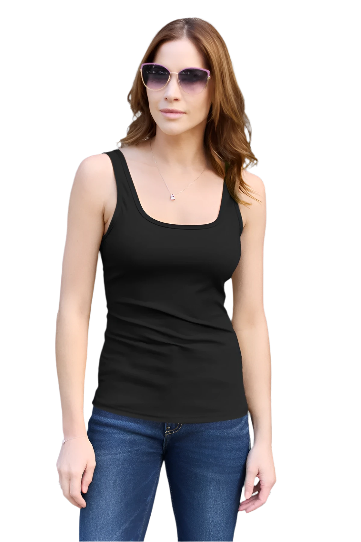 Sleeveless Fitted Work Top for Women – Layering Camisole Tank