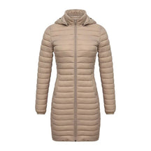 Jaqueta Feminina Puffer Snow Hooded Bege