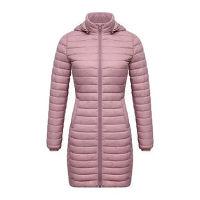 Jaqueta Feminina Puffer Snow Hooded Rosa