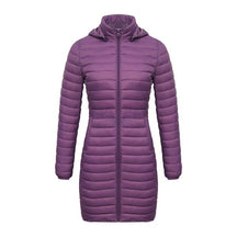 Jaqueta Feminina Puffer Snow Hooded Violeta