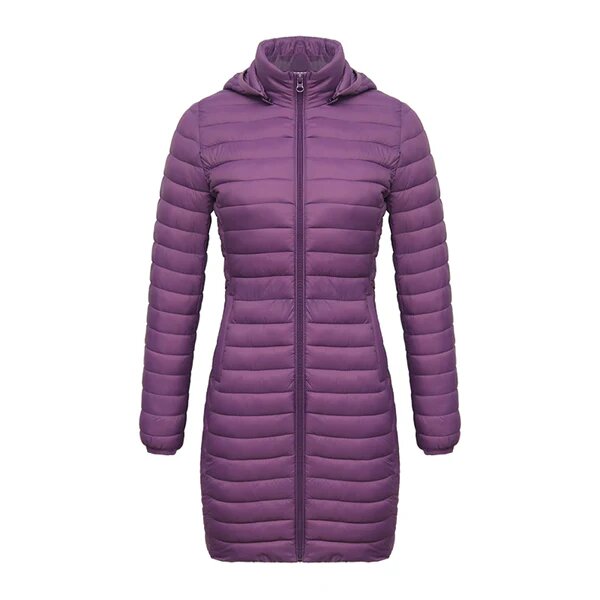 Jaqueta Feminina Puffer Snow Hooded Violeta