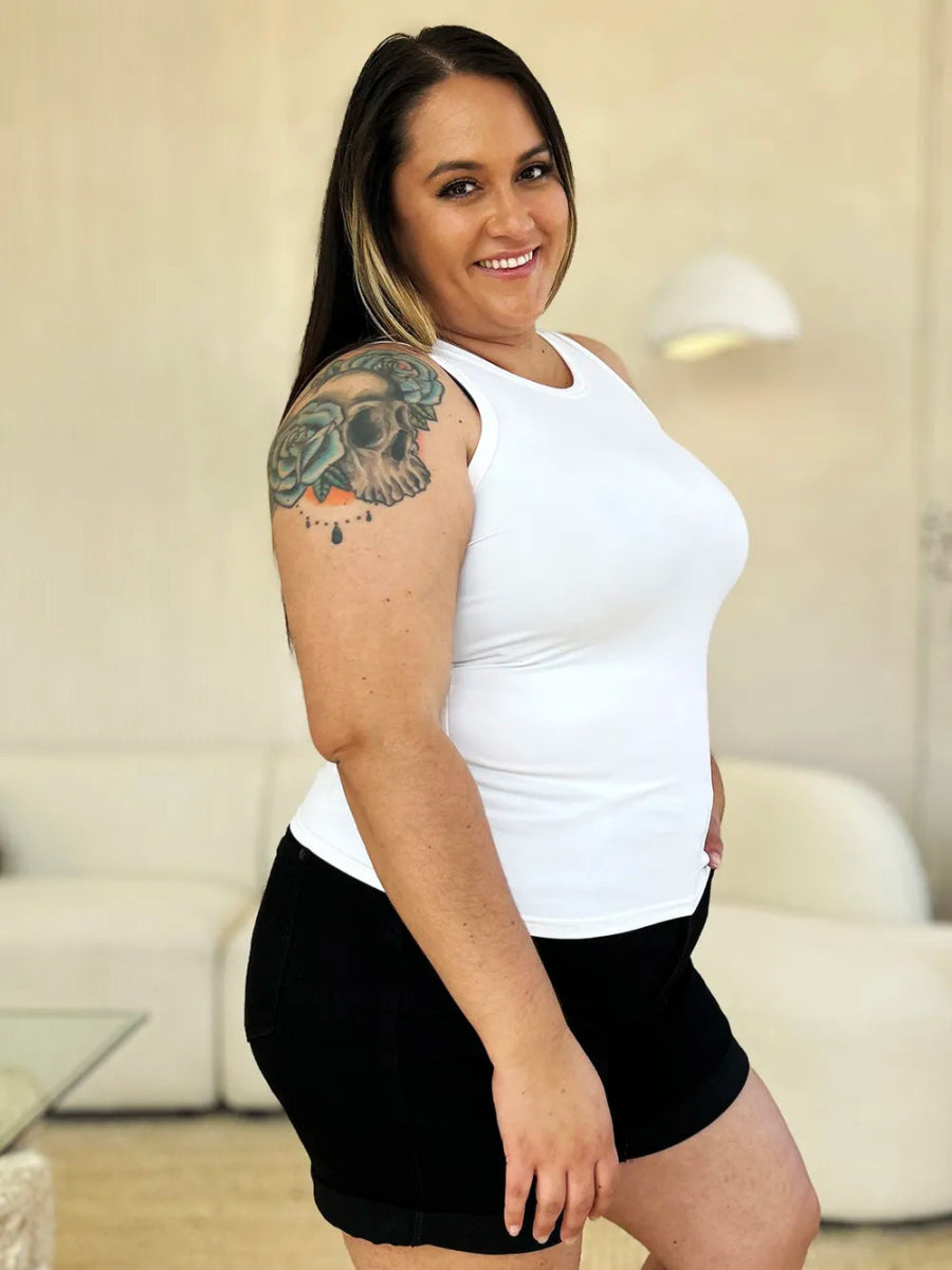 Essential Fitted Sleeveless Basic Tank Top